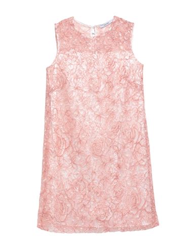 Lanacaprina Woman Short Dress Pastel Pink Size 8 Polyester