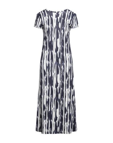 Viscose Blend Cut Out Knitted Midi Dress Woman Midi dress Brown Size L Viscose, Polyester