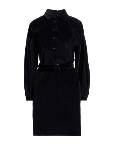 Weekend Max Mara Woman Midi Dress Midnight Blue Size 12 Cotton