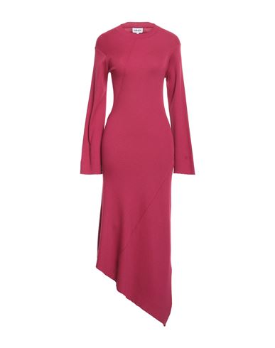 Kenzo Woman Midi Dress Magenta Size L Polyester, Wool