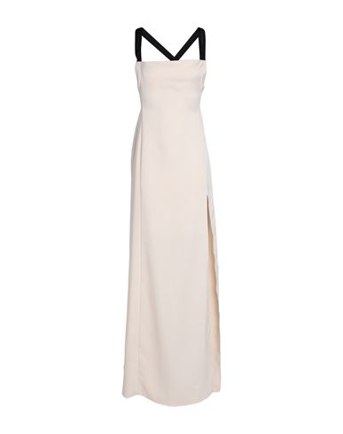 Shop Pinko Woman Maxi Dress Cream Size 8 Polyester, Viscose In White