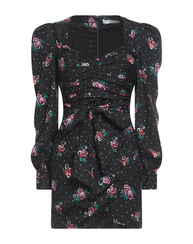 Shop Alessandra Rich Woman Mini Dress Black Size 6 Silk