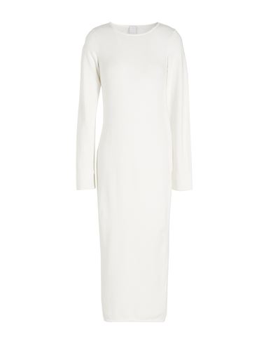 8 By Yoox Viscose Backless Long Dress Woman Midi Dress White Size Xxl Viscose, Recycled Polyester, E