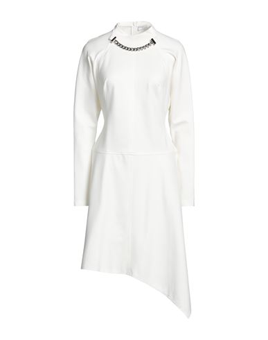 Jw Anderson Woman Midi Dress Off White Size 4 Viscose, Polyamide, Elastane