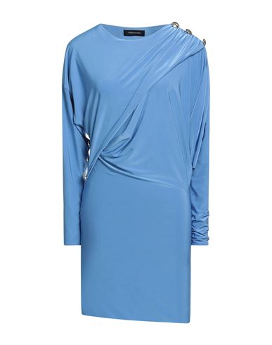 Les Bourdelles Des Garçons Woman Mini Dress Pastel Blue Size 4 Polyester, Elastane
