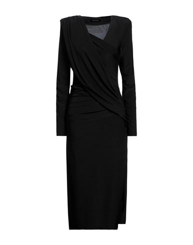 Les Bourdelles Des Garçons Woman Midi Dress Black Size 4 Polyester, Elastane