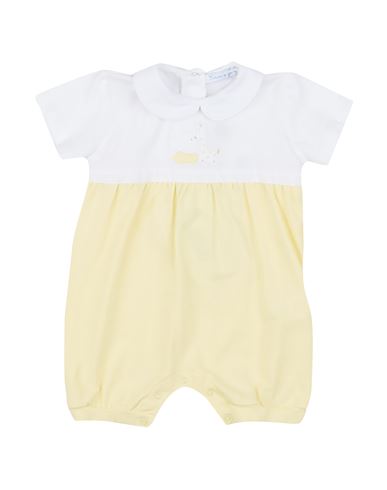 Simon Mignon Newborn Girl Baby Jumpsuits & Overalls Yellow Size 1 Cotton, Elastane