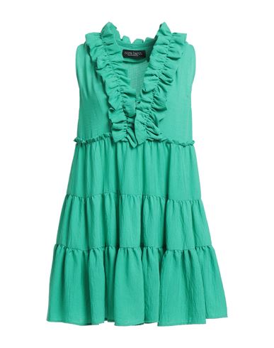 Nora Barth Woman Short Dress Green Size 4 Polyester