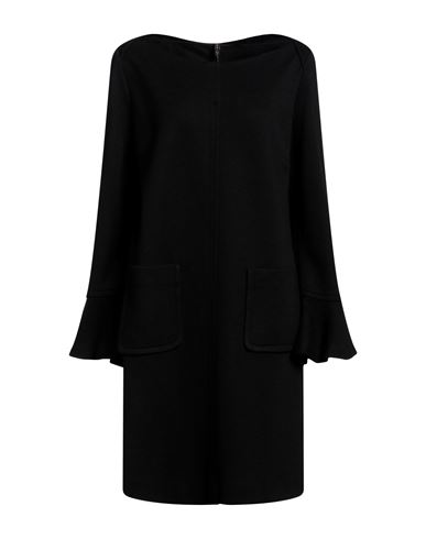 Manila Grace Woman Mini Dress Black Size 10 Acrylic, Wool
