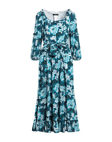 Weekend Max Mara Woman Midi Dress Navy Blue Size 6 Silk