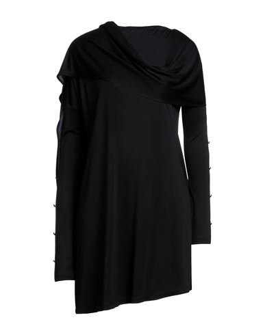 Sportmax Woman Mini Dress Black Size Xs Viscose, Silk