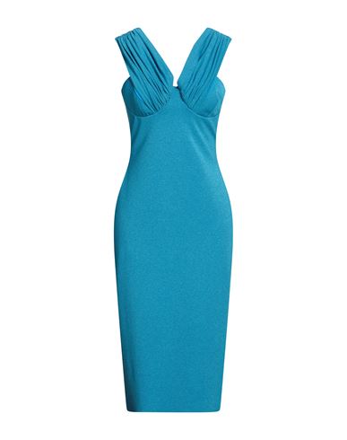 Chiara Boni La Petite Robe Woman Midi Dress Azure Size 8 Polyamide, Elastane In Blue