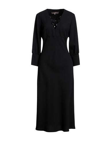 Simona Corsellini Woman Long Dress Black Size 6 Polyester