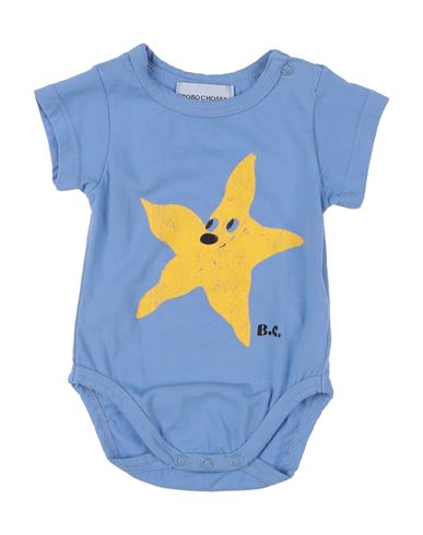 Bobo Choses Newborn Boy Baby Bodysuit Pastel Blue Size 3 Organic Cotton