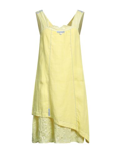 Elisa Cavaletti By Daniela Dallavalle Woman Midi Dress Yellow Size 6 Linen, Viscose, Elastane