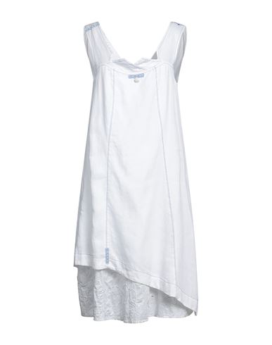 Elisa Cavaletti By Daniela Dallavalle Woman Midi Dress White Size 6 Linen, Viscose, Elastane