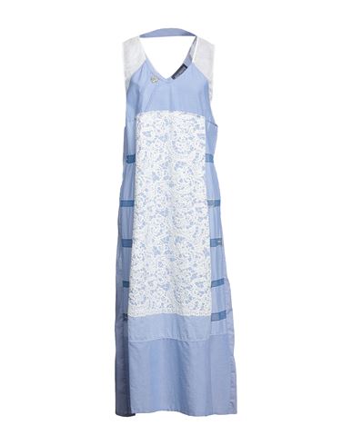 ELISA CAVALETTI BY DANIELA DALLAVALLE ELISA CAVALETTI BY DANIELA DALLAVALLE WOMAN LONG DRESS SKY BLUE SIZE S COTTON, POLYESTER, POLYAMIDE