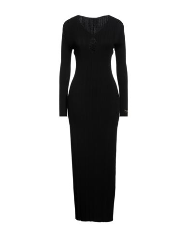 Shop Twinset Woman Maxi Dress Black Size L Viscose, Polyester