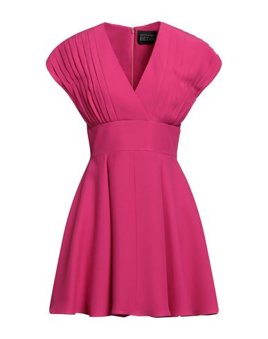 Giovanni Bedin Woman Mini Dress Fuchsia Size 8 Viscose, Acetate In Pink