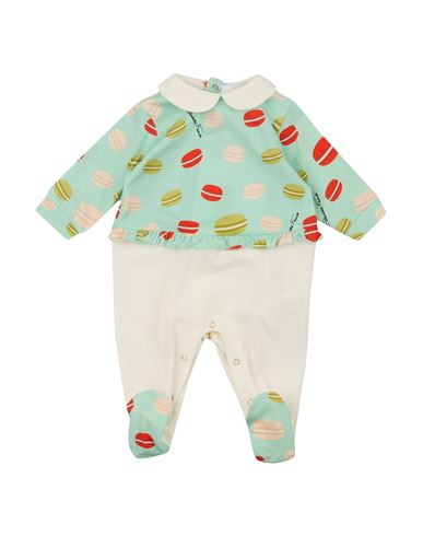 Elisabetta Franchi Newborn Girl Baby Jumpsuits & Overalls Light Green Size 1 Cotton, Elastane