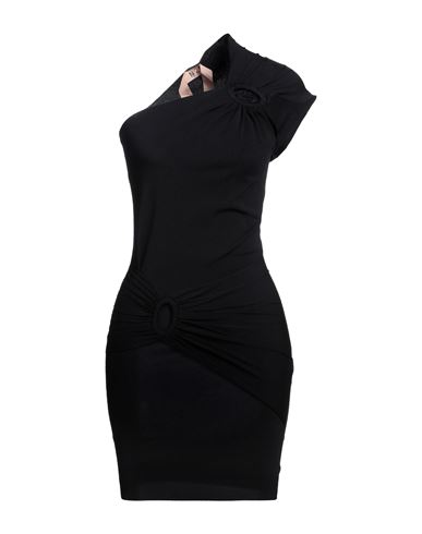 N°21 Woman Mini Dress Black Size 4 Viscose, Polyamide, Polyester