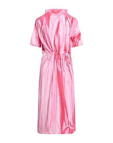 Soho-t Woman Midi Dress Pink Size S Cotton, Elastane