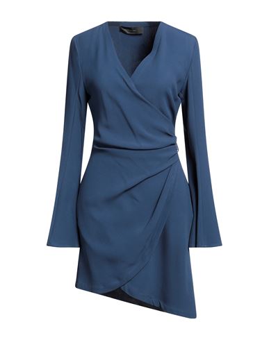 Federica Tosi Woman Mini Dress Navy Blue Size 10 Viscose, Acetate