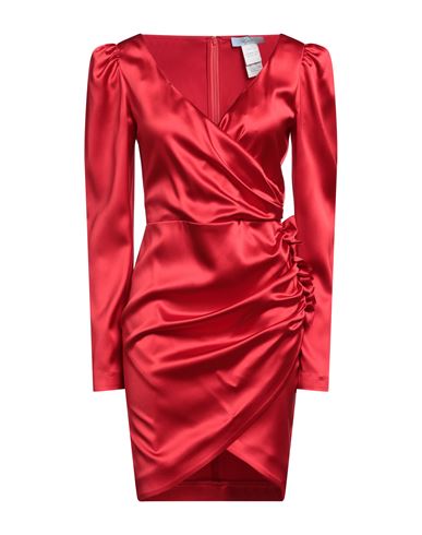 Blumarine Woman Mini Dress Red Size M Acetate, Viscose, Elastane