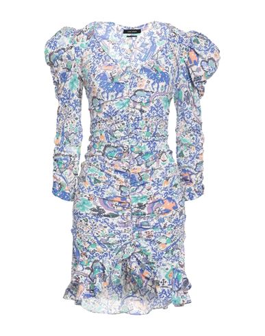 Isabel Marant Woman Mini Dress Blue Size 10 Silk, Elastane
