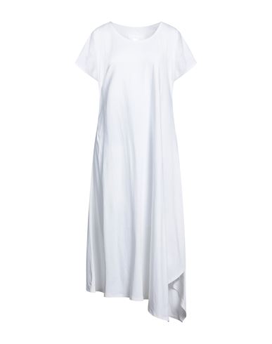 Barbara Alan Woman Long Dress White Size M Cotton