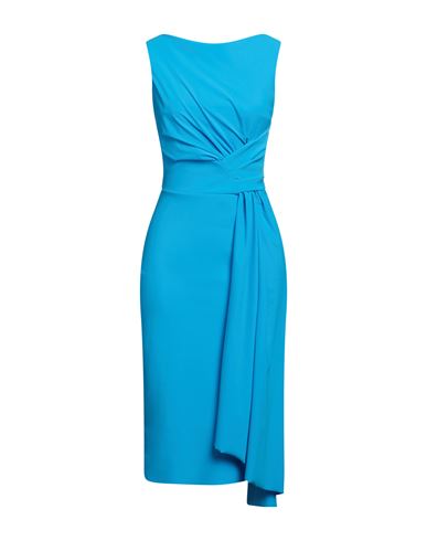 Chiara Boni La Petite Robe Woman Midi Dress Azure Size 4 Polyamide, Elastane In Blue
