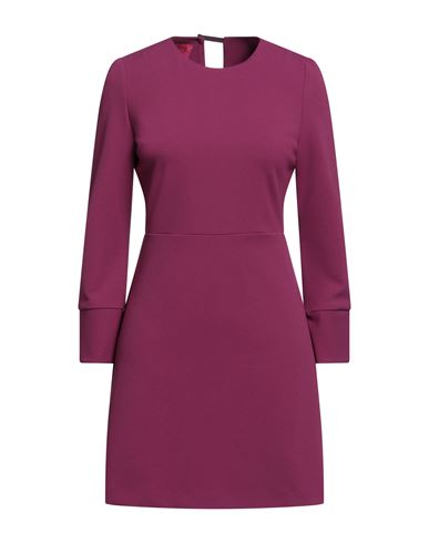 Merci .., Woman Mini Dress Mauve Size 4 Polyester, Elastane In Purple