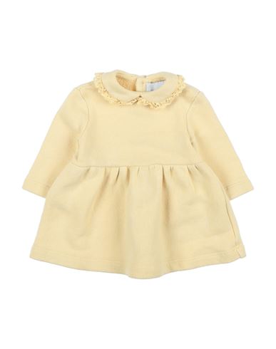 Le Petit Coco Newborn Girl Baby Dress Light Yellow Size 1 Cotton, Polyester