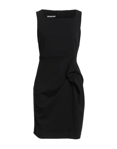 Biancoghiaccio Woman Mini Dress Black Size 6 Polyester, Elastane