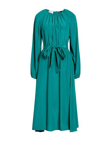 P.a.r.o.s.h P. A.r. O.s. H. Woman Midi Dress Emerald Green Size L Polyester