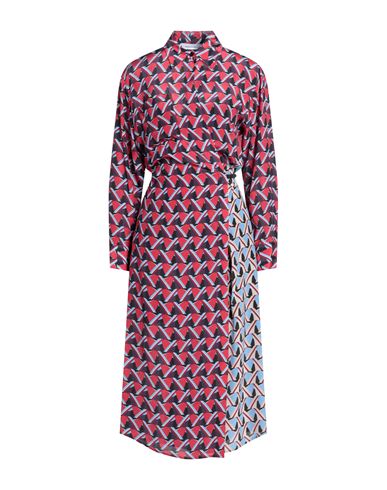 Midi-Kleid Damen Rot 34 Damen