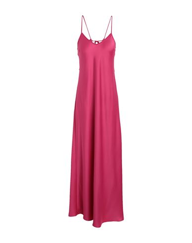 Max & Co . Woman Maxi Dress Fuchsia Size 4 Polyester In Pink