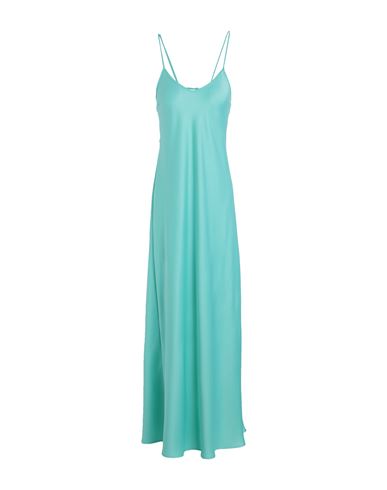Max & Co . Woman Maxi Dress Turquoise Size 6 Polyester In Blue