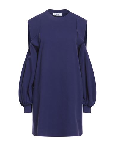 Jijil Woman Mini Dress Dark Purple Size 10 Cotton, Elastane