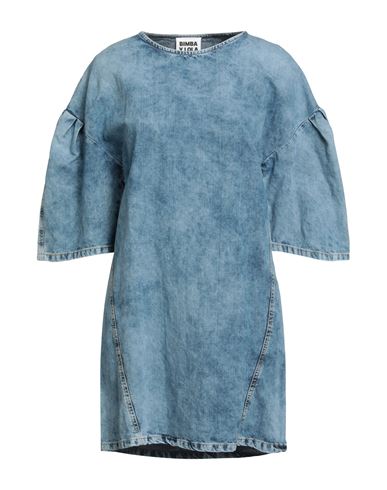 Bimba Y Lola Woman Mini Dress Blue Size S Cotton, Hemp