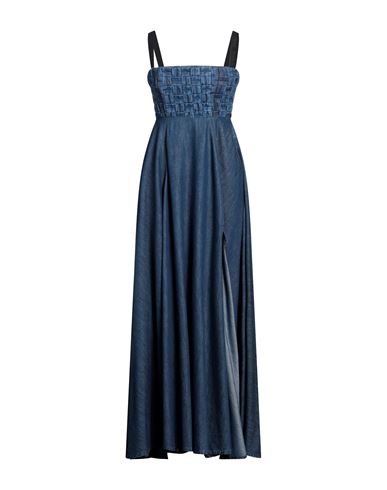 Pinko Woman Mini Dress Blue Size 0 Cotton, Polyester