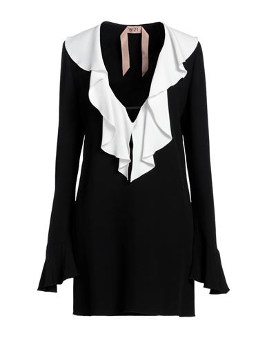 N°21 Woman Mini Dress Black Size 4 Acetate, Viscose