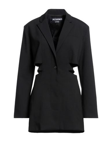 Jacquemus 'la Robe Bari' Black Single-breasted Jacket With Cut-out In Black