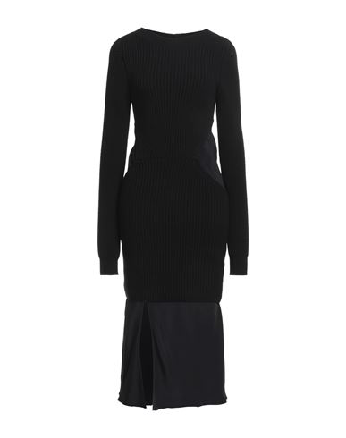 N°21 Woman Midi Dress Black Size 4 Polyamide, Viscose, Wool
