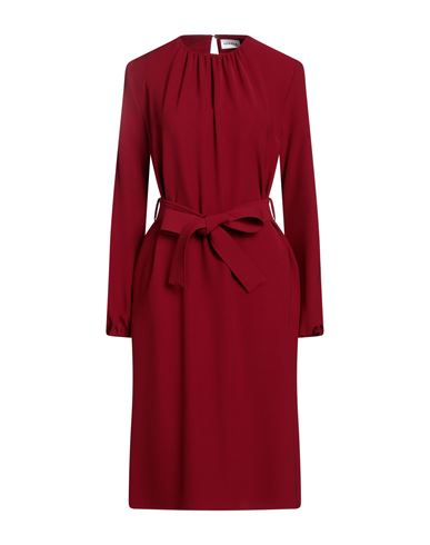 P.a.r.o.s.h P. A.r. O.s. H. Woman Midi Dress Burgundy Size L Polyester, Elastane In Red