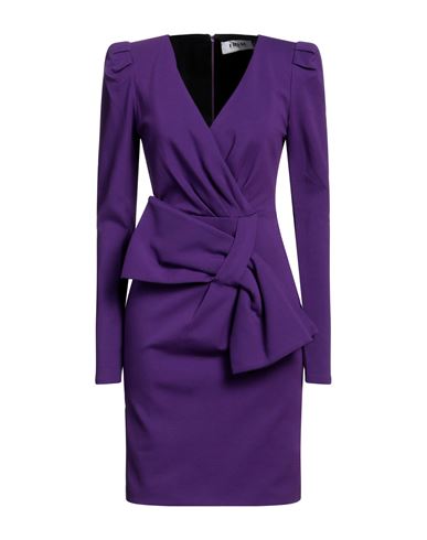 Frase Francesca Severi Woman Mini Dress Purple Size 6 Viscose, Polyamide, Elastane