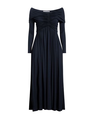 Maison Laviniaturra Woman Midi Dress Midnight Blue Size 4 Viscose, Elastane