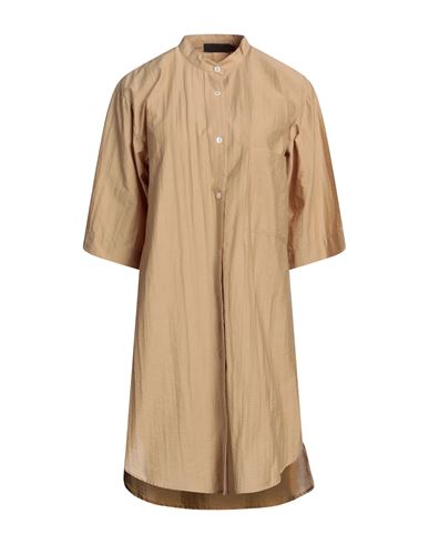Elvine Woman Short Dress Camel Size S Polyester In Beige