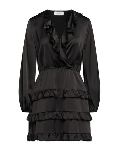 Soallure Woman Short Dress Black Size 6 Polyester