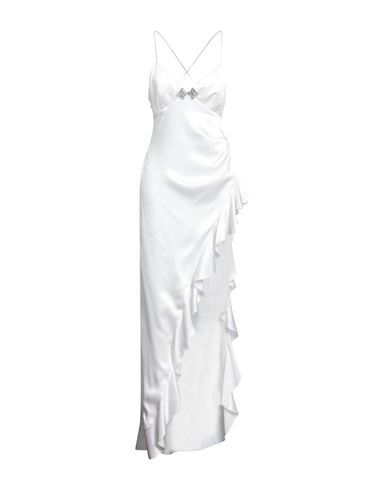 Alessandra Rich Woman Long Dress White Size 6 Silk
